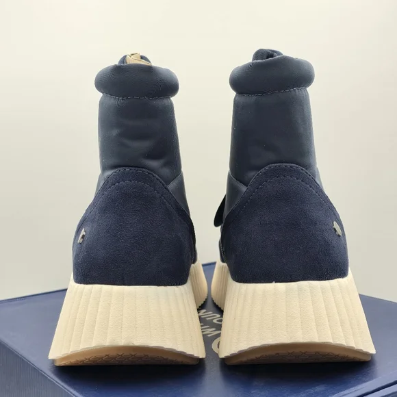 NIB White Mountain Downtown Zip-Up Platform Winter Boots, Navy/Multi/Smooth, 11 - Picture 5 of 16